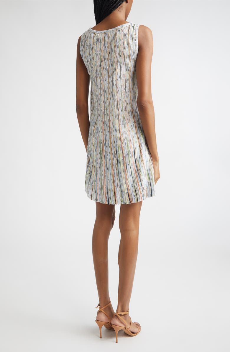 Missoni Sequin Space Dye Sweater Dress, Alternate, color, Light Bs Orange Green Tns