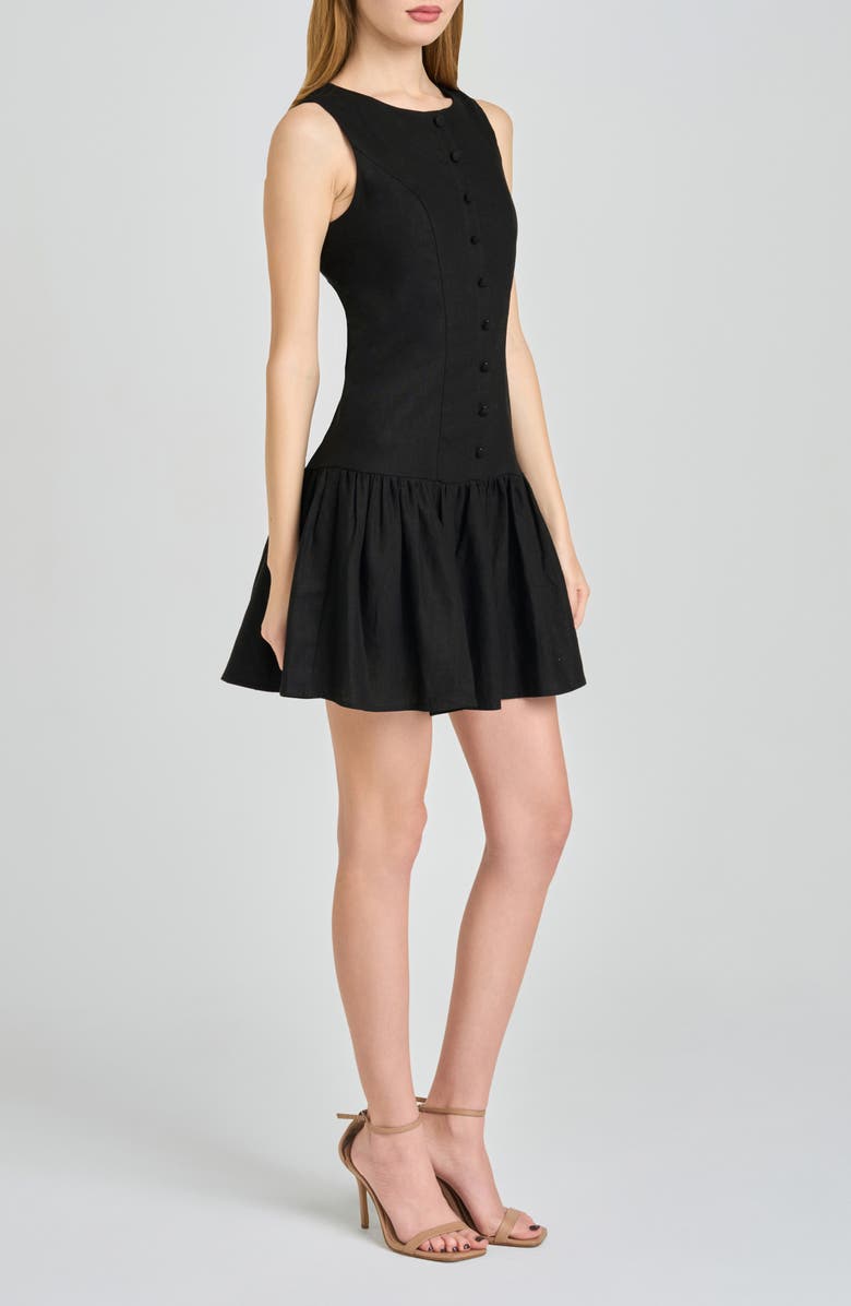 WAYF Martini Linen Blend Minidress, Alternate, color,