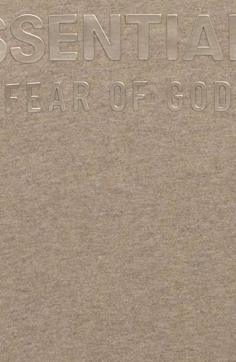 Fear of God Essentials Kids' Classic Metallic Logo Long Sleeve T-Shirt, Alternate, color, Homestead Heather