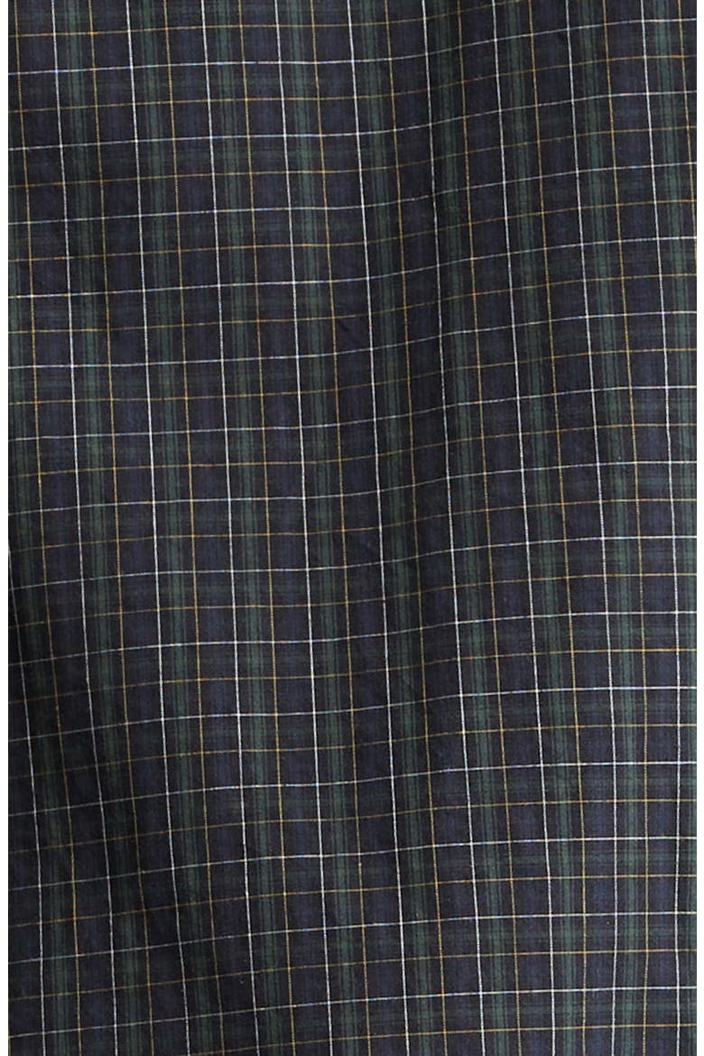 Loop Sports Icon Micro Tartan Technical Cotton Track Jacket, Alternate, color, 8069 NAVY/ DARK GREEN