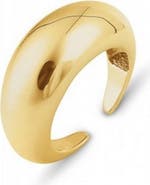 Spero London Sterling Silver Dome Crescent Ring