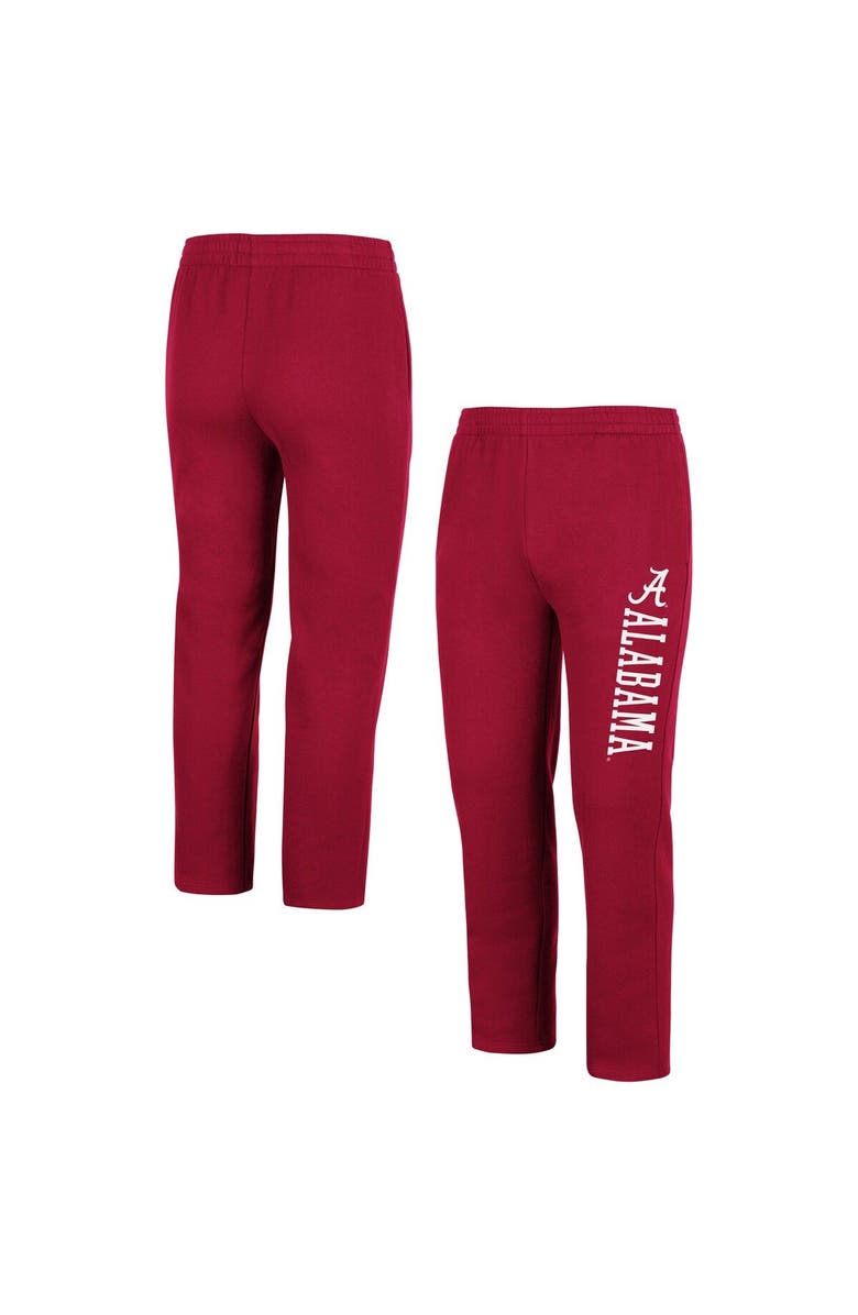 COLOSSEUM Men's Colosseum Crimson Alabama Crimson Tide Fleece Pants, Main, color, 