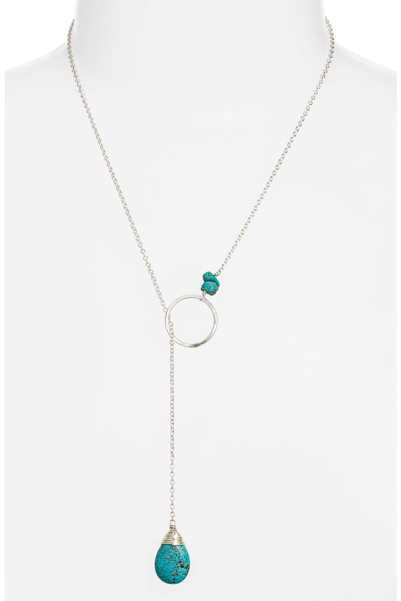 Gwyneth Toggle Necklace, Alternate, color, STERLING SILVER