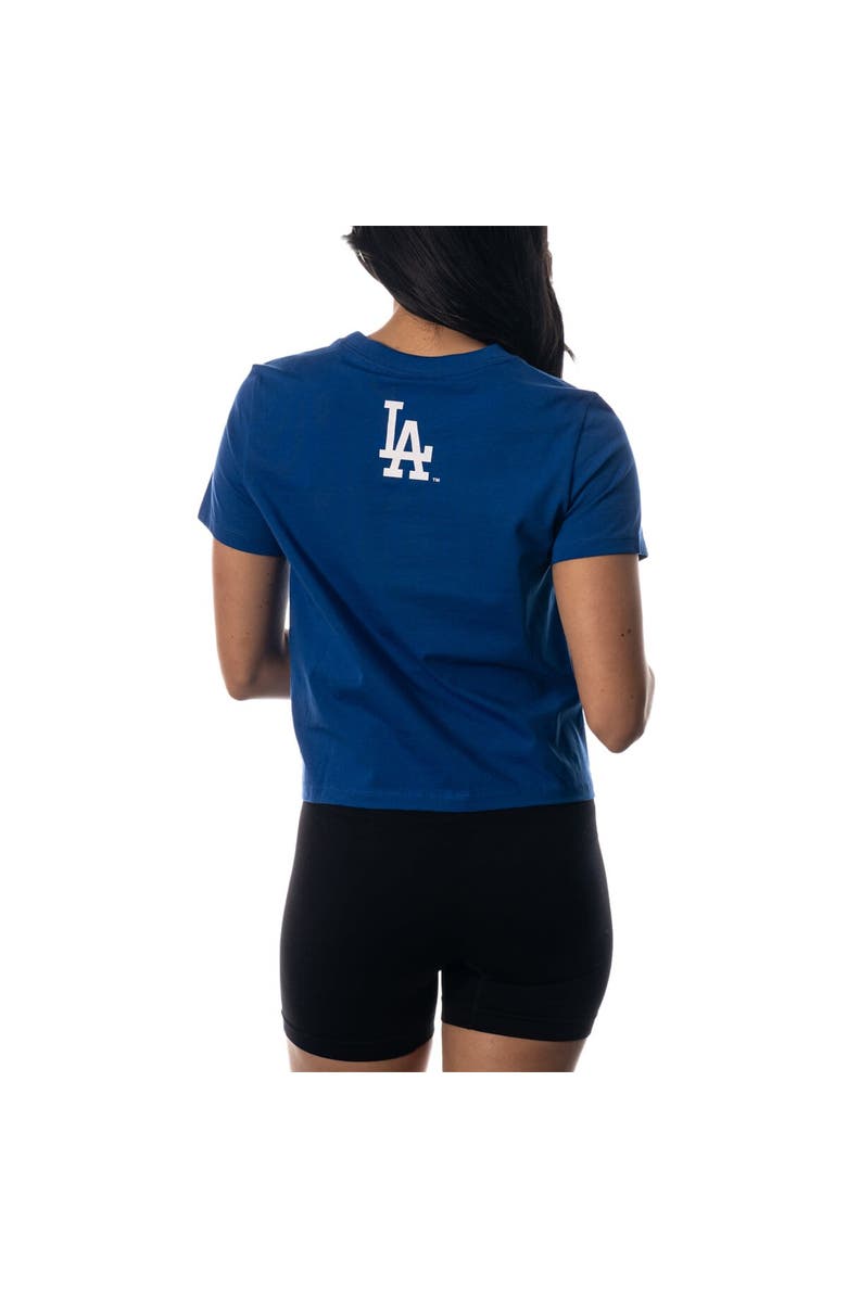 THE WILD COLLECTIVE Women's The Wild Collective Royal Los Angeles Dodgers Twist Front T-Shirt, Alternate, color, Royal