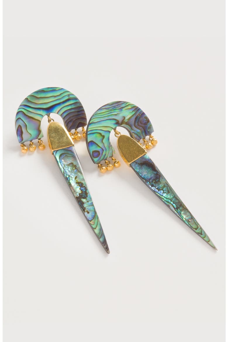 Myla Verde Earrings, Alternate, color, Gold