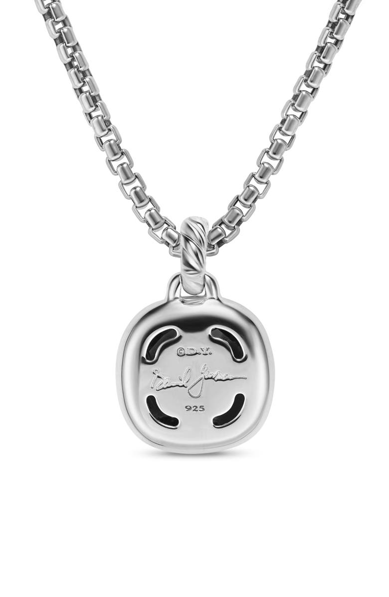 David Yurman Albion<sup>®</sup> Pendant in Sterling Silver with Black Onyx & Diamonds, 11mm, Alternate, color, Black Onyx