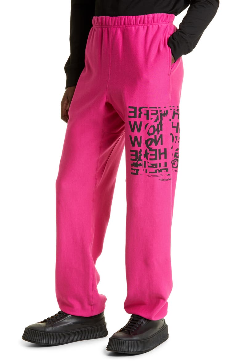 Right Here Right Now Graphic Joggers, Alternate, color, PINK