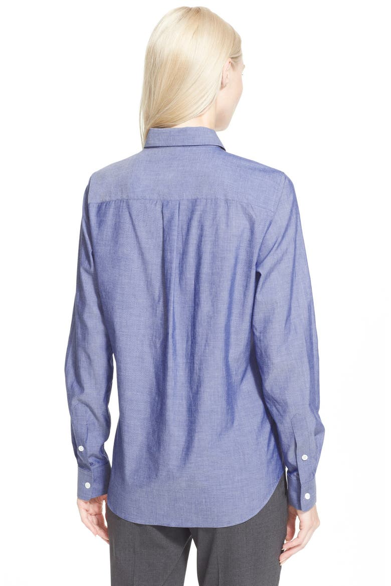 'Perfect' Cotton Shirt, Alternate, color, INDIGO