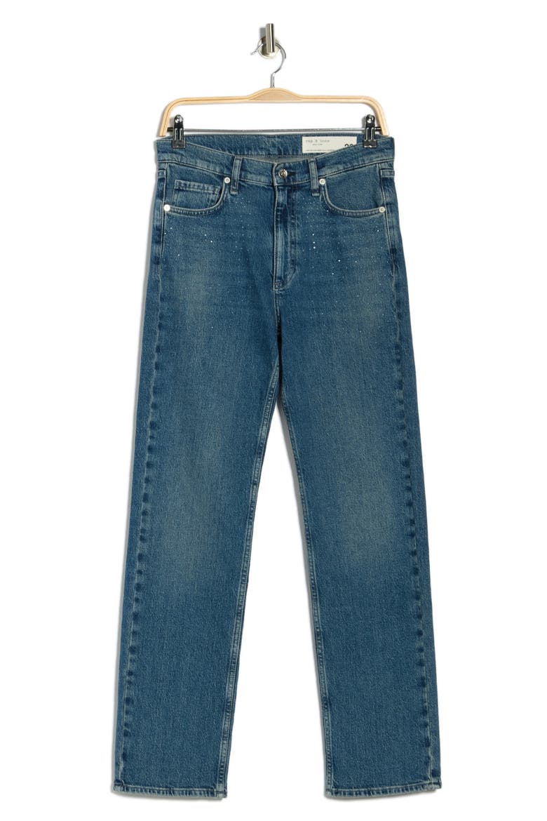 Hattie Mid Rise Straight Leg Jeans, Alternate, color, MACON