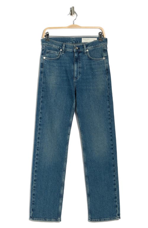 Rag & Bone Hattie Mid Rise Straight Leg Jeans In Blue