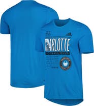 adidas Men's adidas Blue Charlotte FC Club DNA Performance T-Shirt
