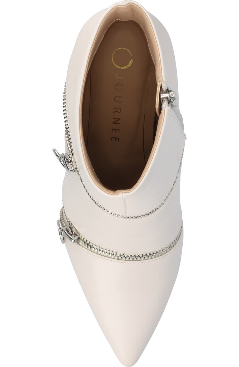 Journee Collection Catoa Zip Boot - Wide Width Available, Alternate, color, Bone