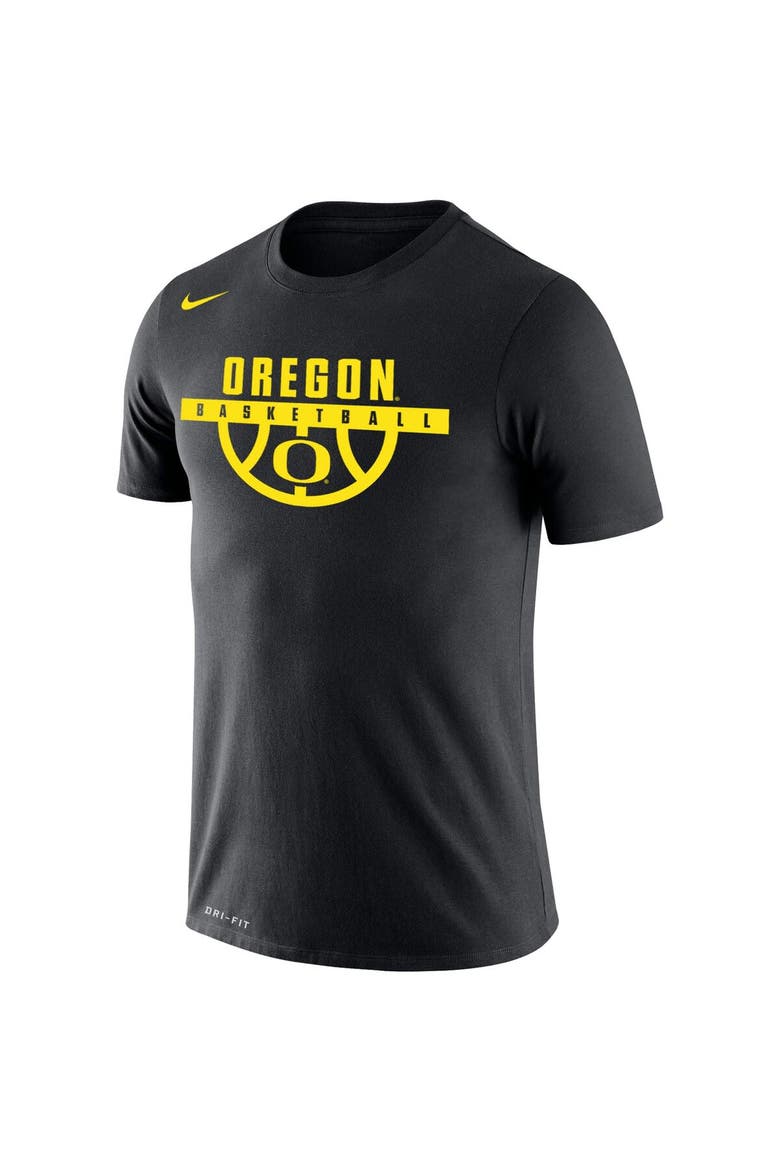 Men's Nike Black Oregon Ducks Basketball Drop Legend Performance T-Shirt, Alternate, color, Black