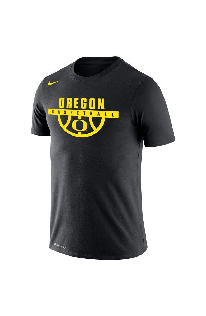 Nike Men's Nike Black Oregon Ducks Basketball Drop Legend Performance T-Shirt, Alternate, color, 