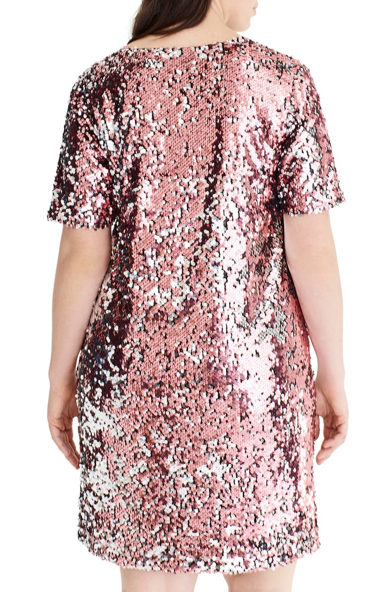 Universal Standard for J.Crew Sequin Shift Dress, Alternate, color, 