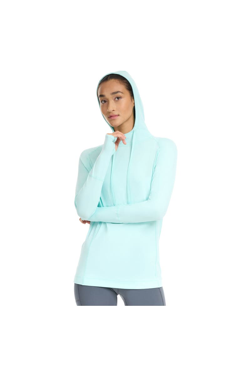 Unisex Long Sleeve UV Protection Hoodie Shirt, Main, color, Mint