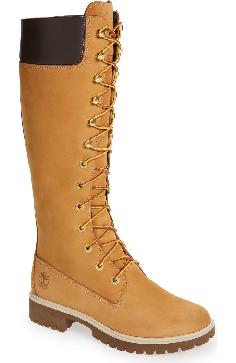 Timberland 14-Inch Premium Lace-Up Waterproof Boot, Main, color,