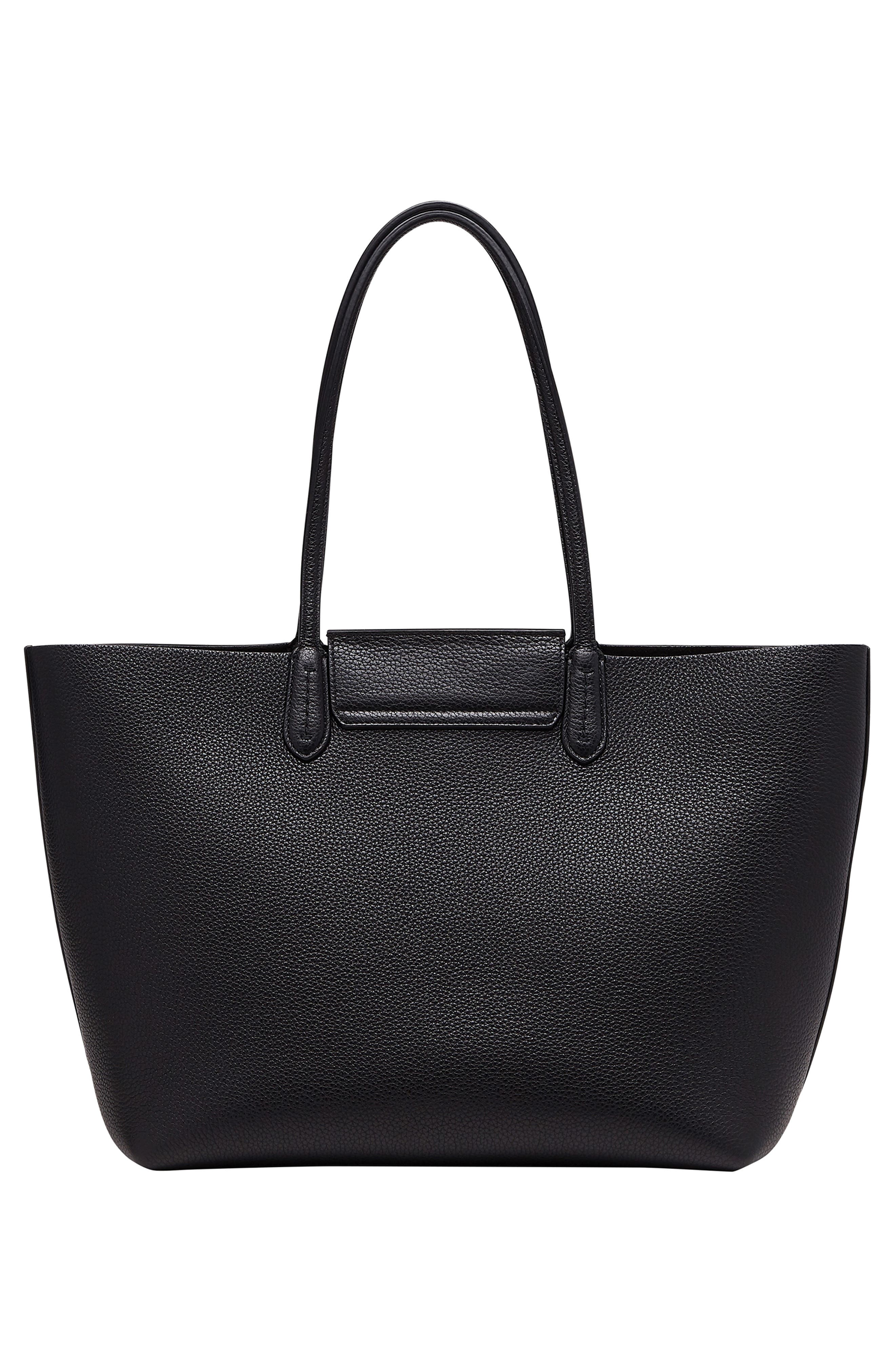 FERRAGAMO Travel Leather Tote, Alternate, color, 
