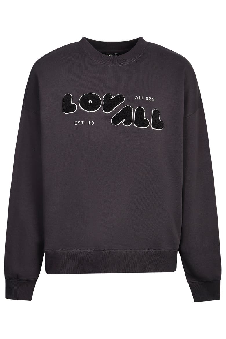 Oversized Sweatshirt, Alternate, color, Shadow