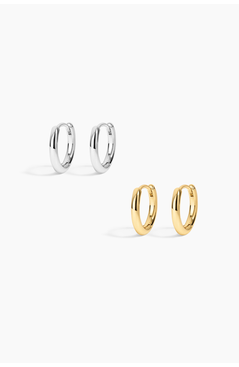 Electric Picks Tiny Hoops Set of 2, Main, color, Gold