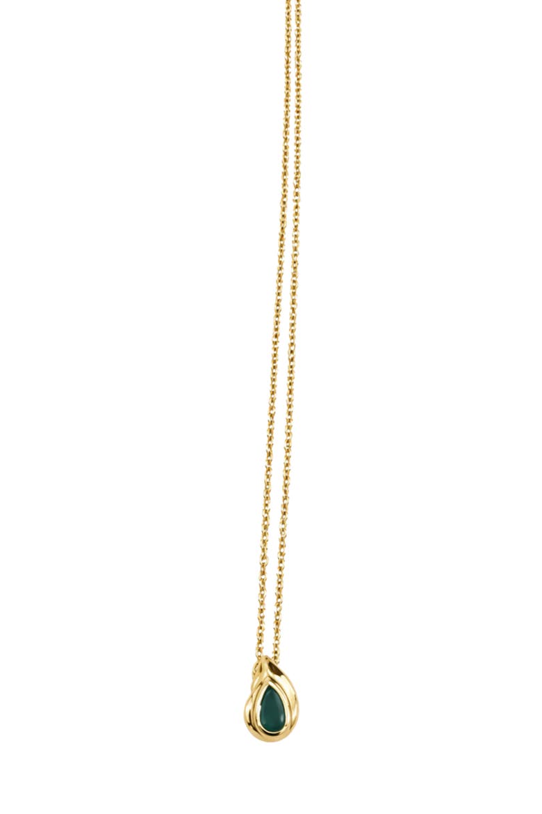 Teardrop Pendant Necklace, Main, color, GOLD