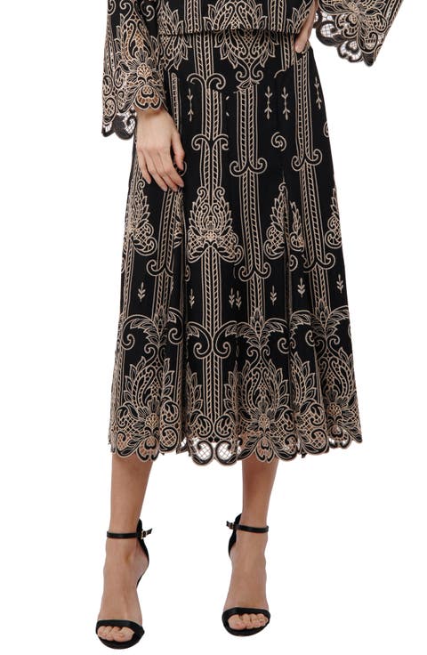 Becca Lace Hem A-Line Skirt