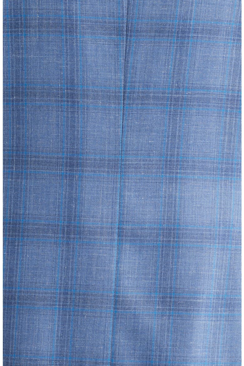 Plaid Virgin Wool Blend Sport Coat, Alternate, color, BLUE
