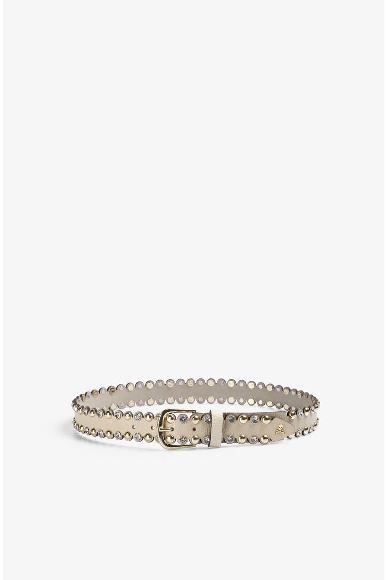 Sandy Cristal Belt, Main, color, Ecru