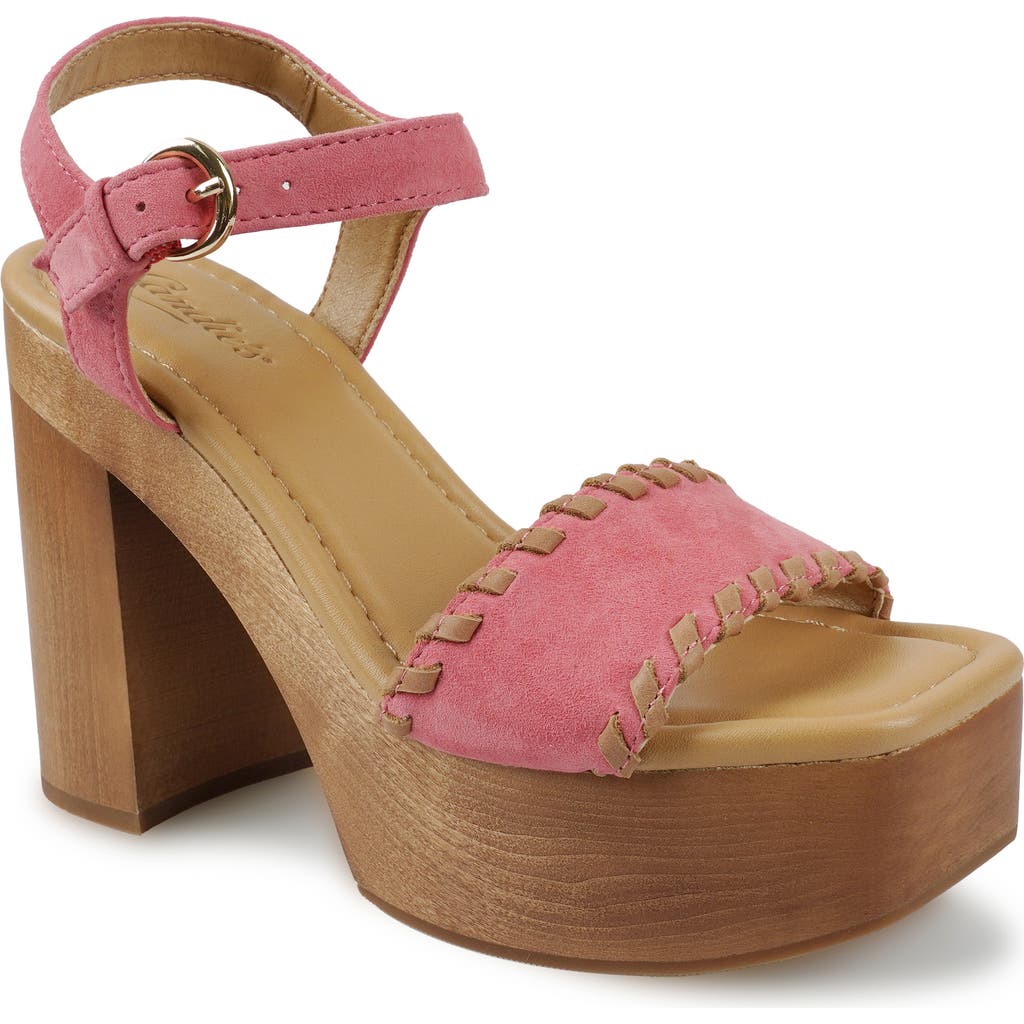 Candies Candie's Michell Platform Slide Sandal In Orange