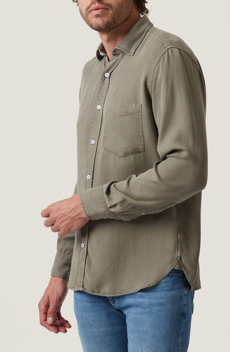 34 Heritage Solid Lyocell Button-Up Shirt, Alternate, color, Pastel Olive