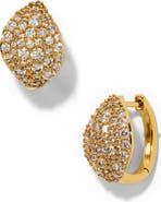 Nadri Rocco Pav Hoop Earrings