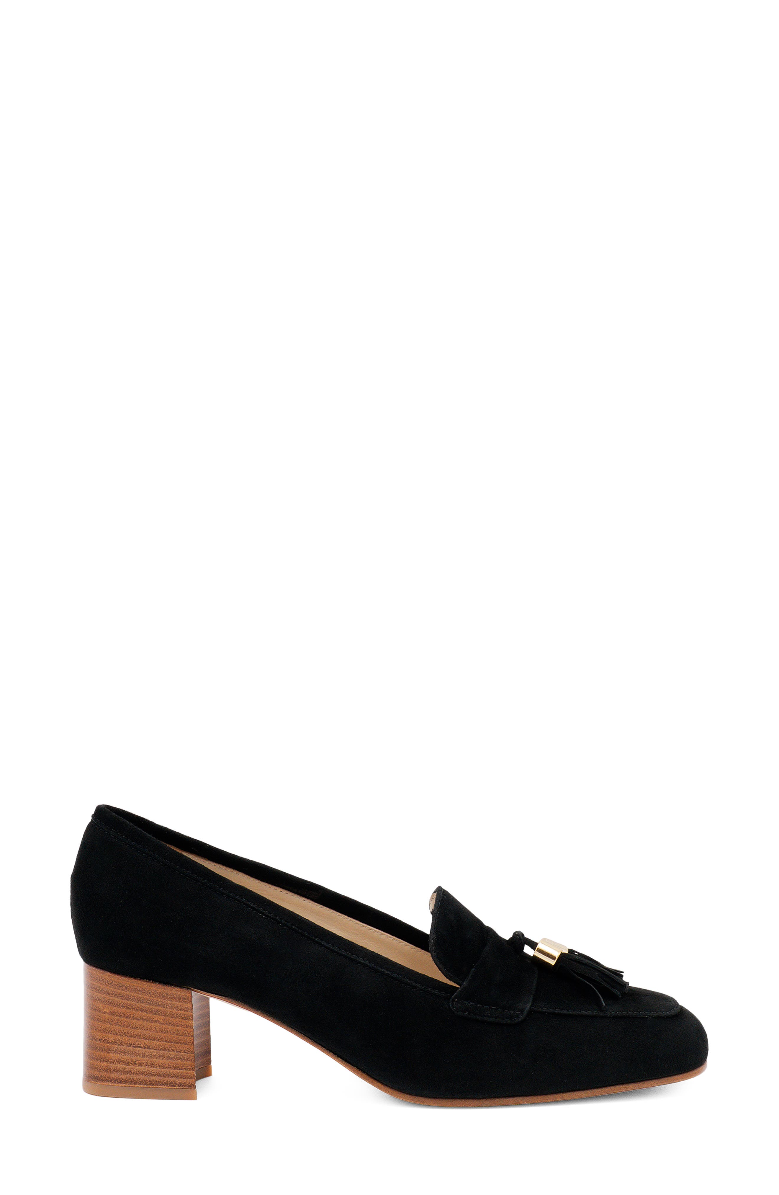 Amalfi by Rangoni Balcanico Tassel Pump, Alternate, color, Black Cashmere