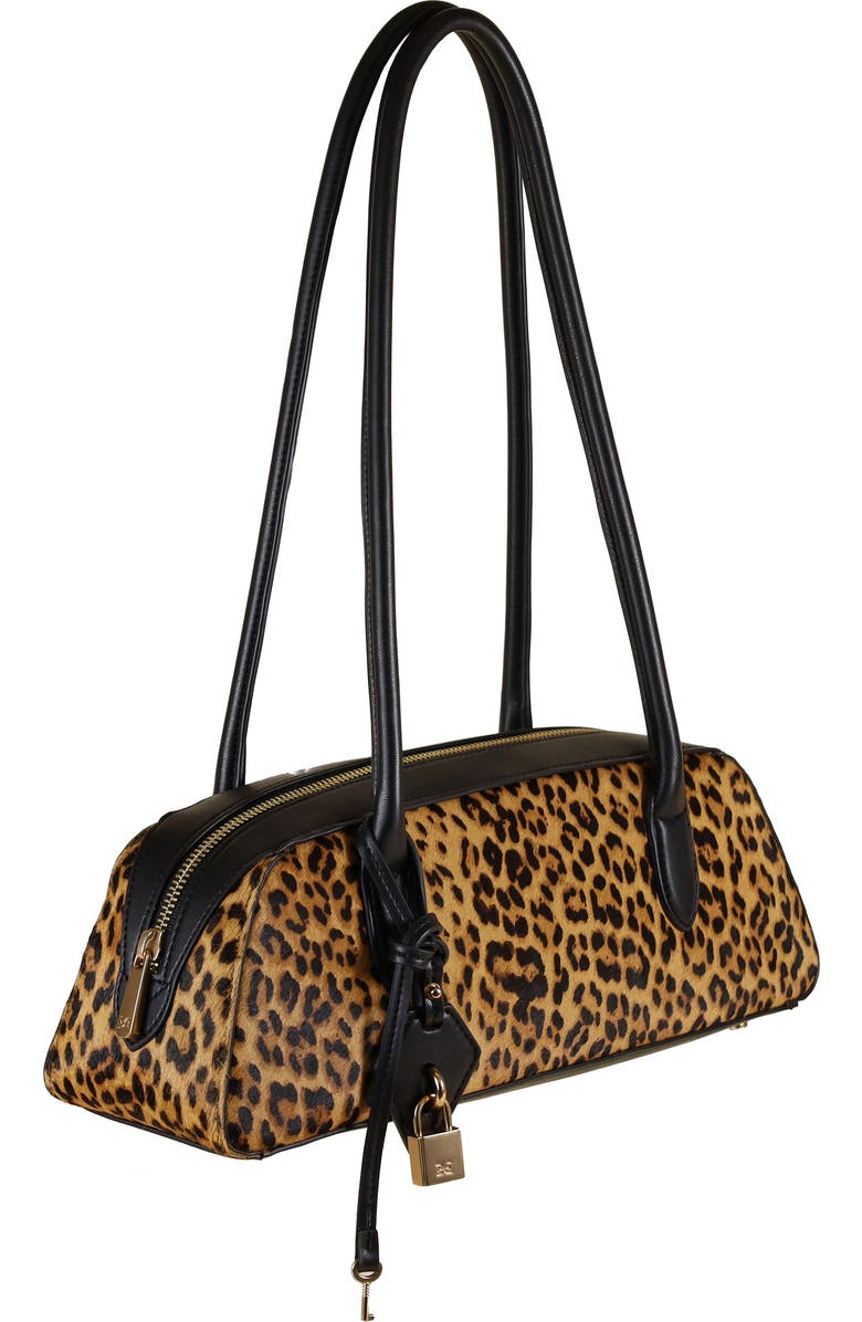 Sam Edelman Medium Nori Genuine Calf Hair Bowler Satchel, Alternate, color, Brown Mix