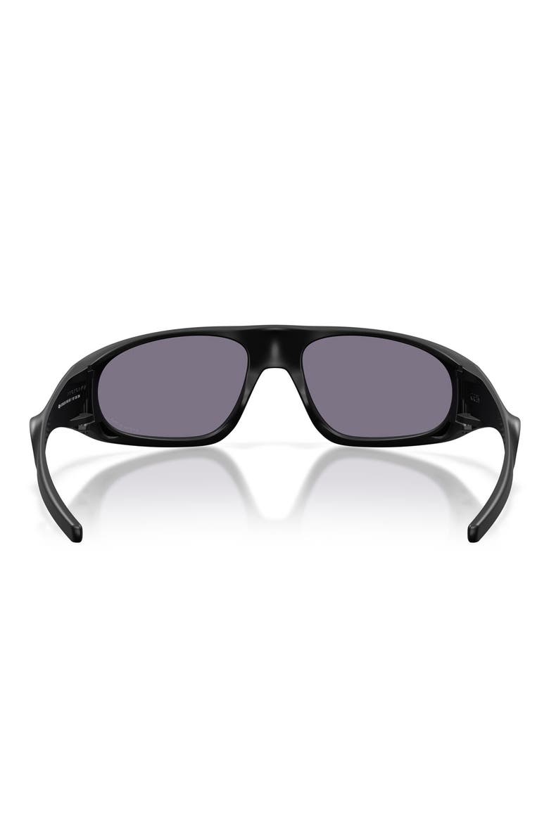 Neoforma 60mm Prizm™ Polarized Oval Sunglasses, Alternate, color, MATTE BLACK / PRIZM GREY