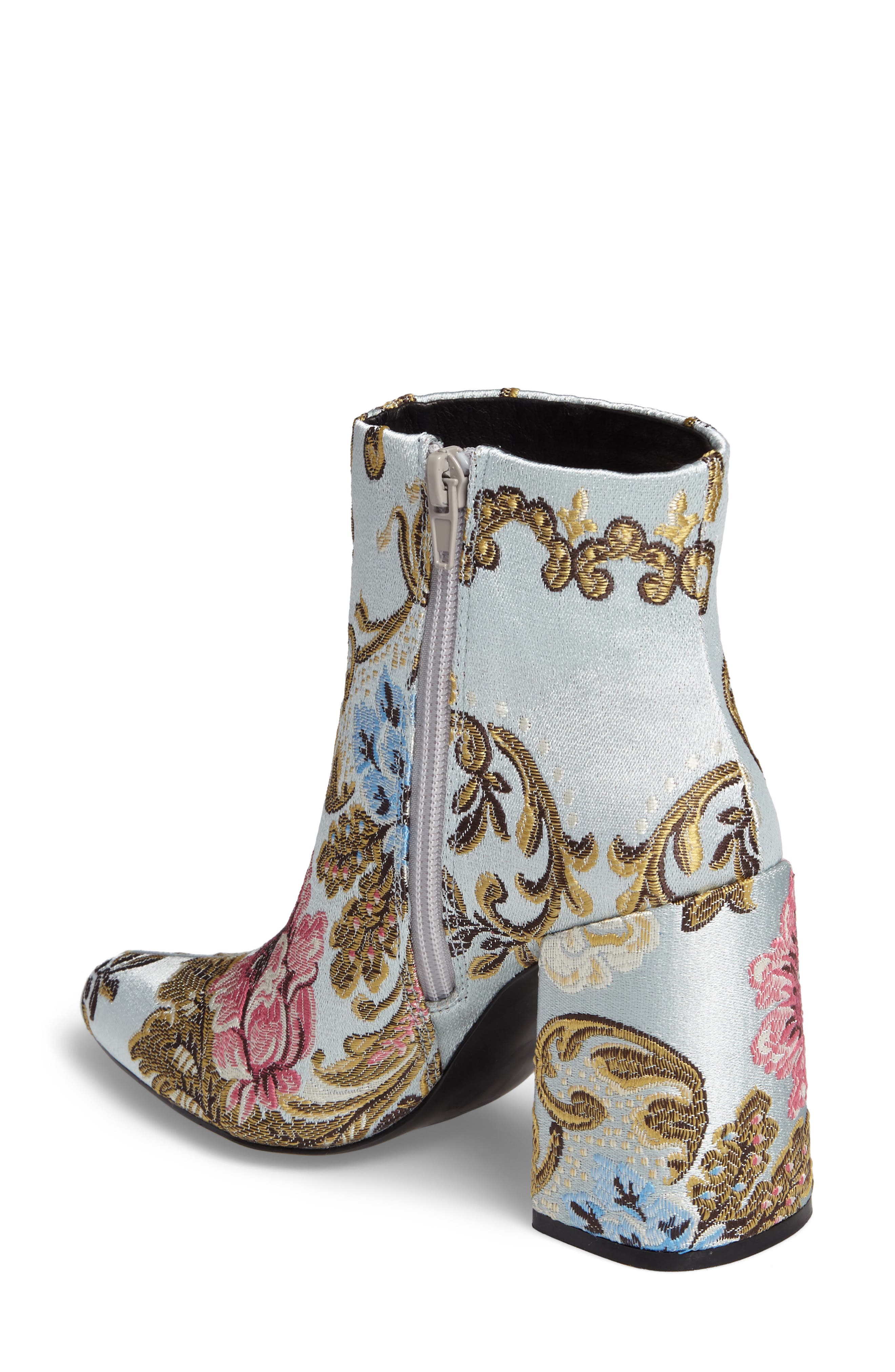 Emmy Brocade Bootie, Alternate, color, BLUE