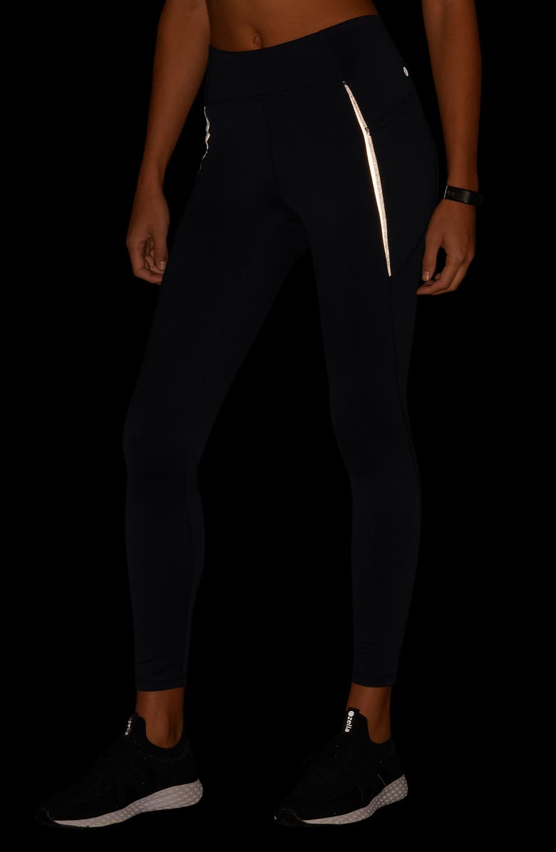 Zella Reset Reflective Pocket Leggings, Alternate, color, Navy Sapphire