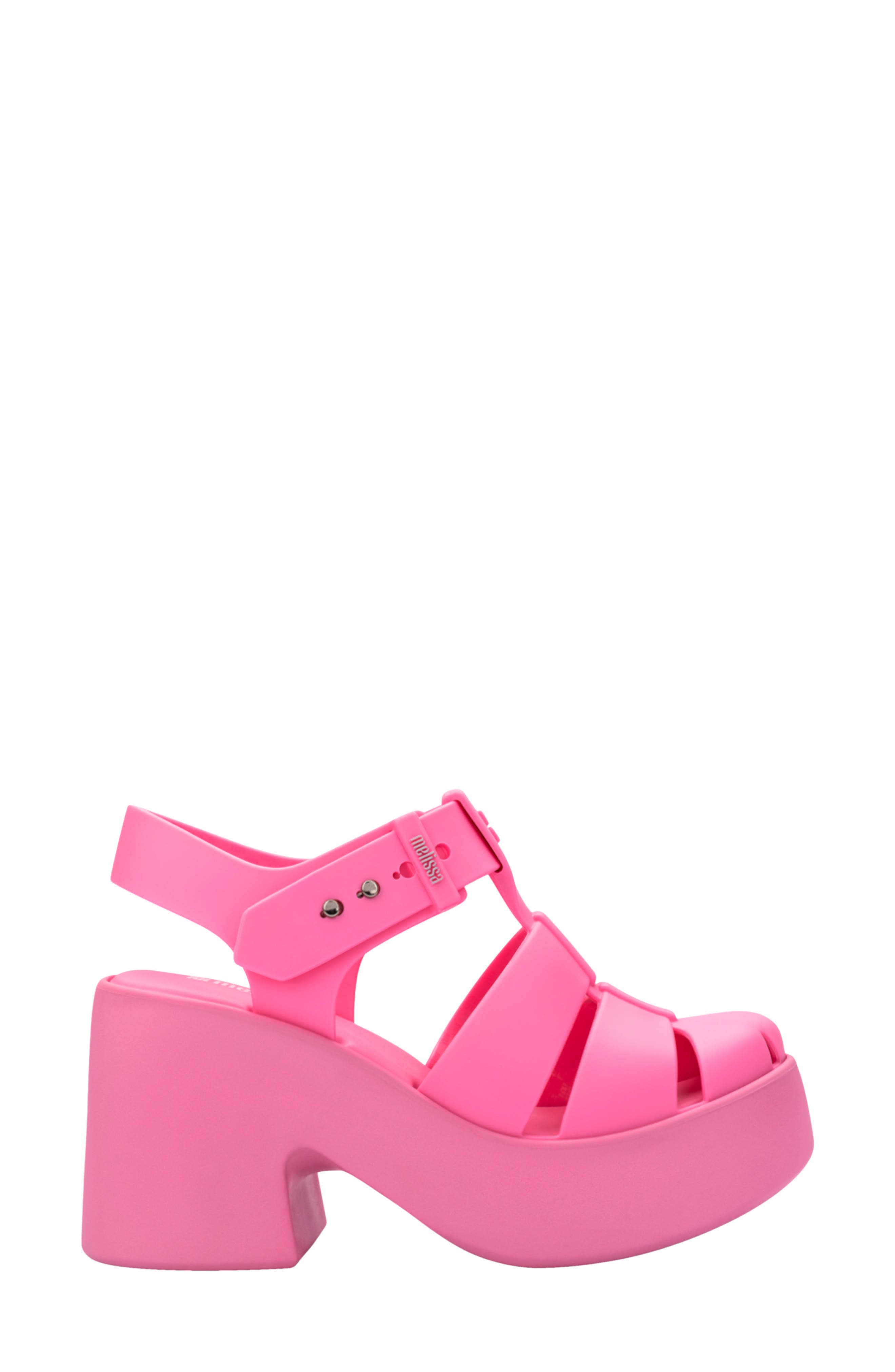 Lulu Platform Fisherman Sandal, Alternate, color, MATTE PINK