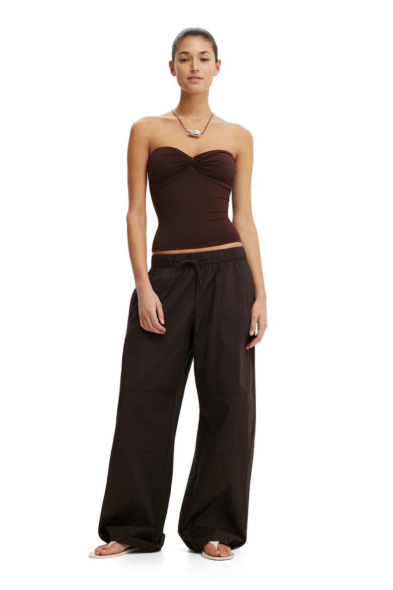Women's Hold Me Twist Bandeau, Alternate, color, Dark Oak
