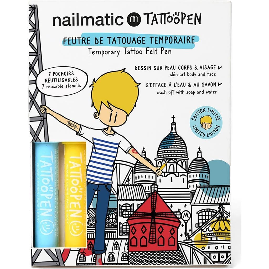 nailmatic Kids' Paris by Jo Little Tattoo Pen Duo Set