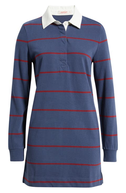 Maggie Long Sleeve Rugby Minidress