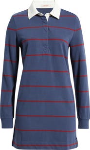Marine Layer Maggie Long Sleeve Rugby Minidress