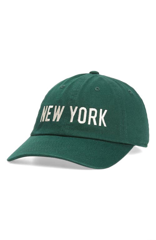 American Needle New York Cotton Baseball Cap in Dk. Green  product