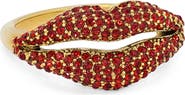 Kate Spade New York pavé lip statement ring