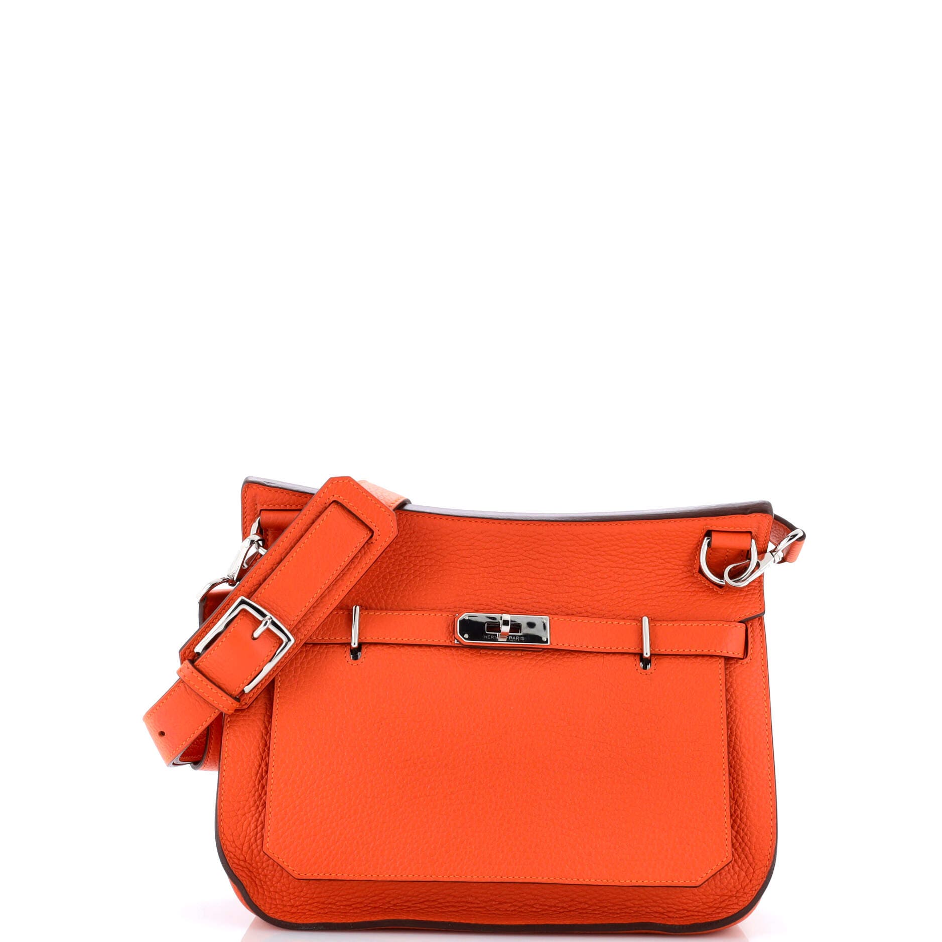 Pre-Owned Hermes Jypsiere Bag Clemence 28, Main, color, Feu