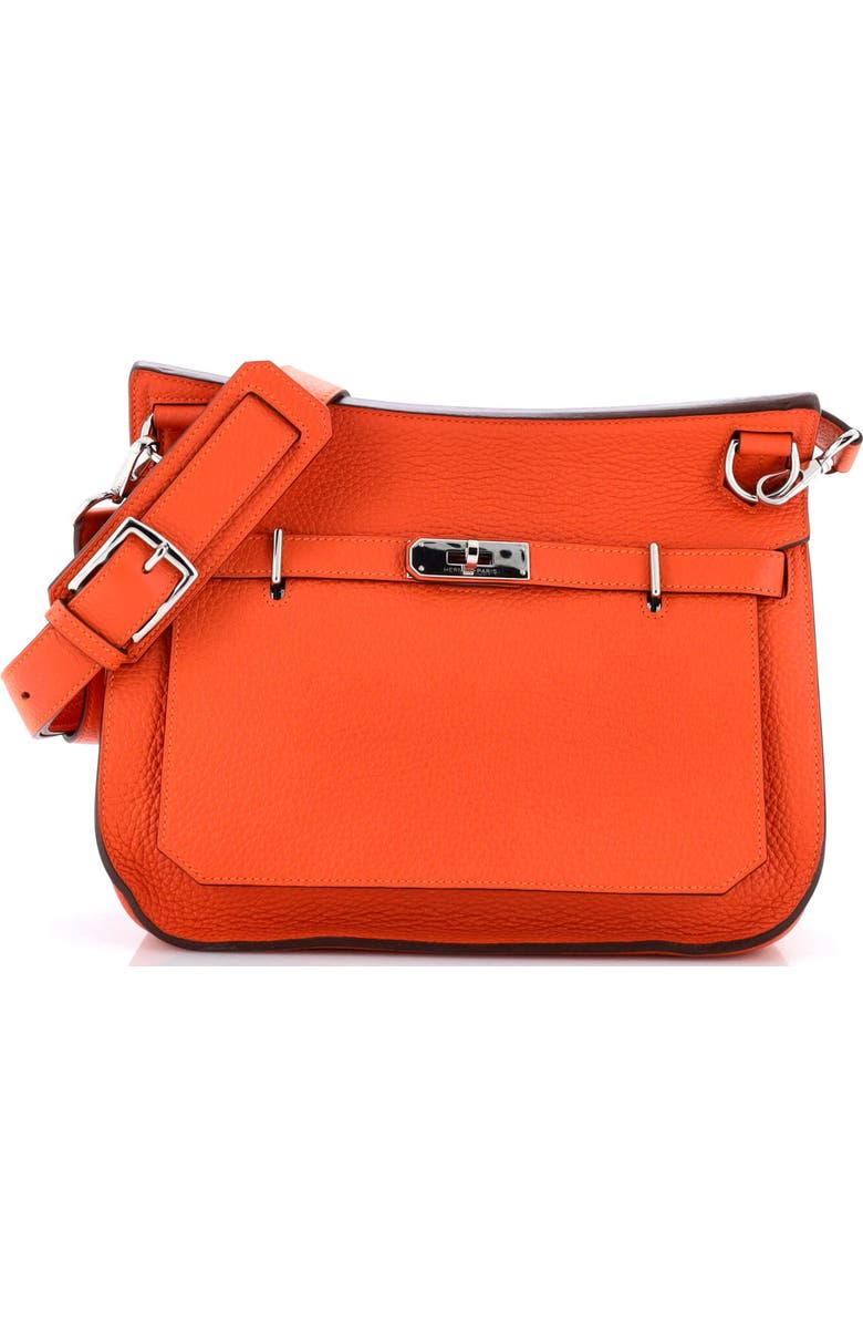 Pre-Owned Hermes Jypsiere Bag Clemence 28, Main, color, Feu
