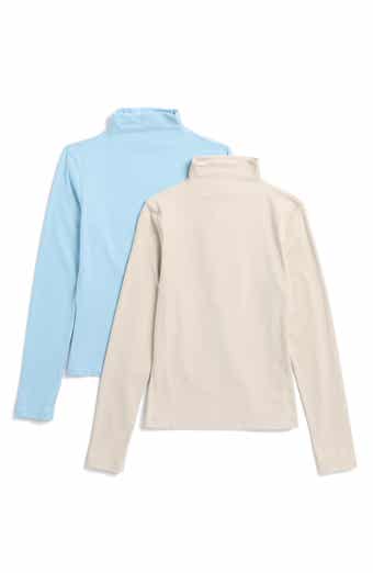 YOGALICIOUS 2-Pack Evelyn Meet N Greet Ultra Lush Long Sleeve Turtleneck T-Shirt