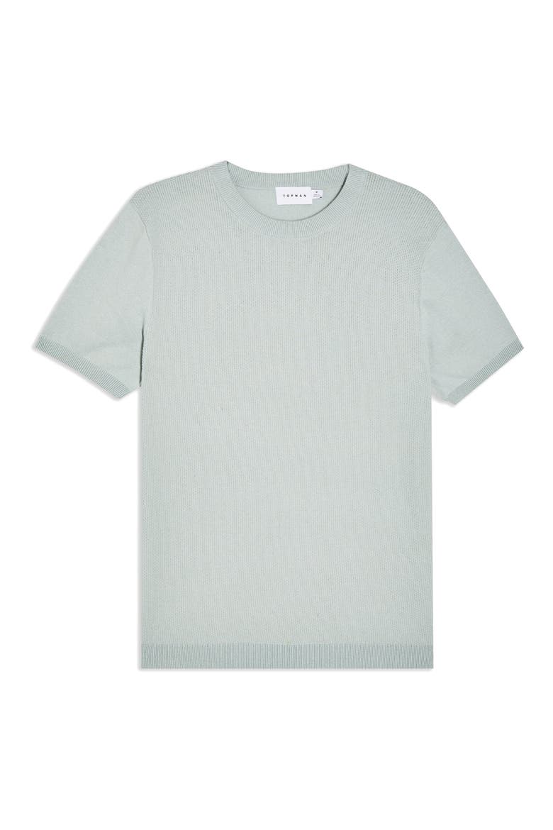 Sweater Knit T-Shirt, Alternate, color, GREEN