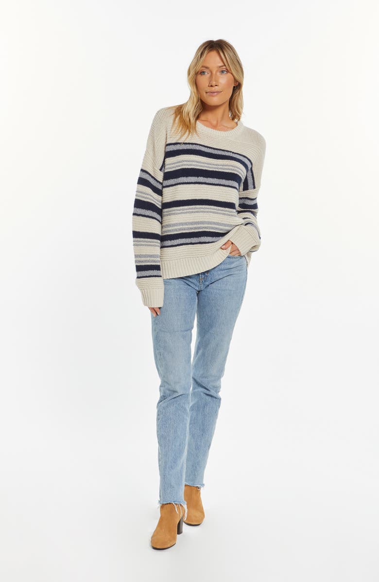 Thread & Supply Orla Sweater, Alternate, color, Navy Multi Stripe