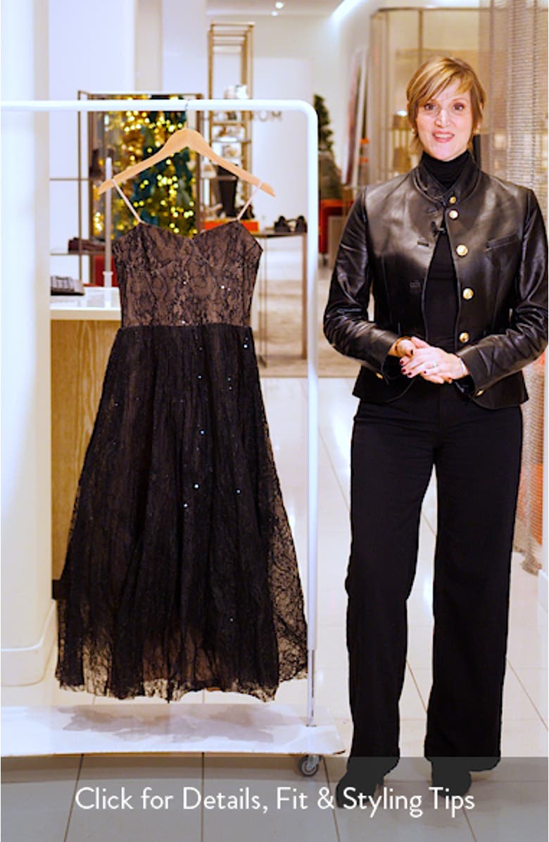 Kelly Sequin Lace Cocktail Dress, sales video thumbnail