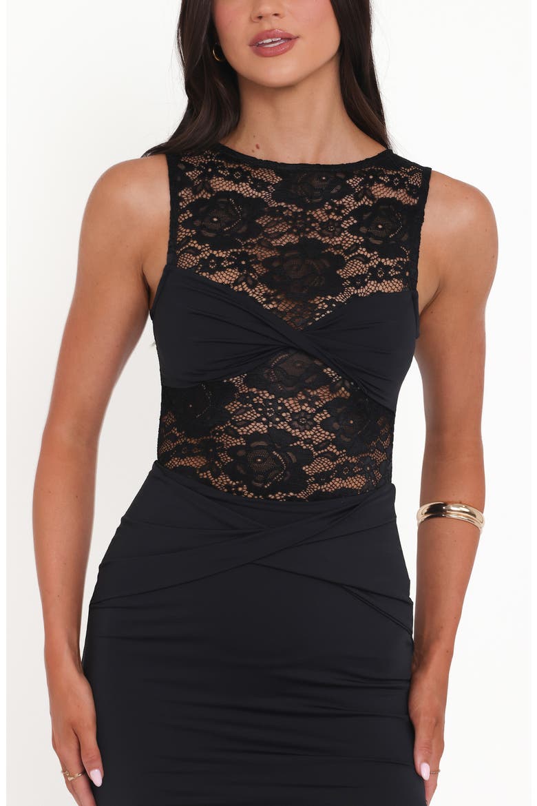 Tinashe Lace Body-Con Dress, Alternate, color, BLACK